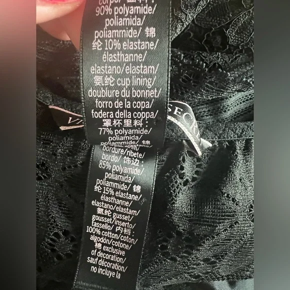 Victoria Secret Black‎ Lace Off Shoulder body suit M - Picture 5 of 5